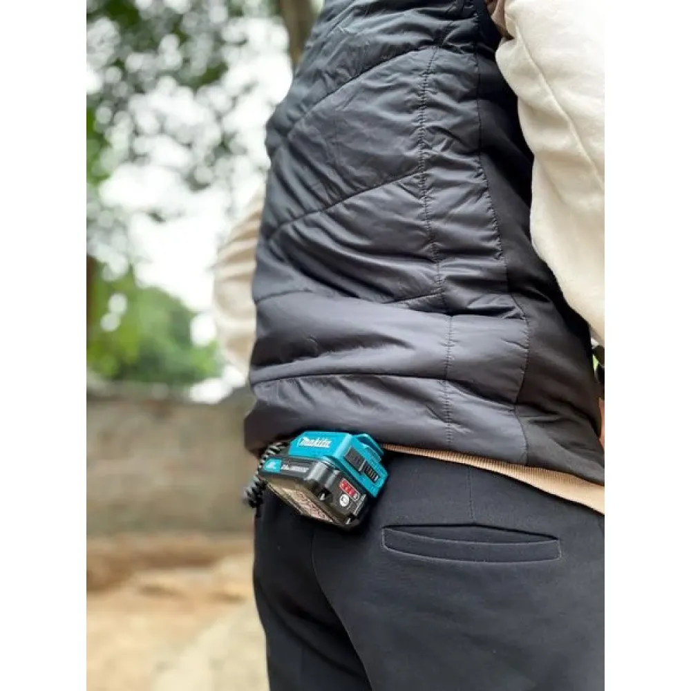 Аккумуляторный жилет Makita с подогревом, 10.8В/18В, L, без АКБ и ЗУ, CV101DZL