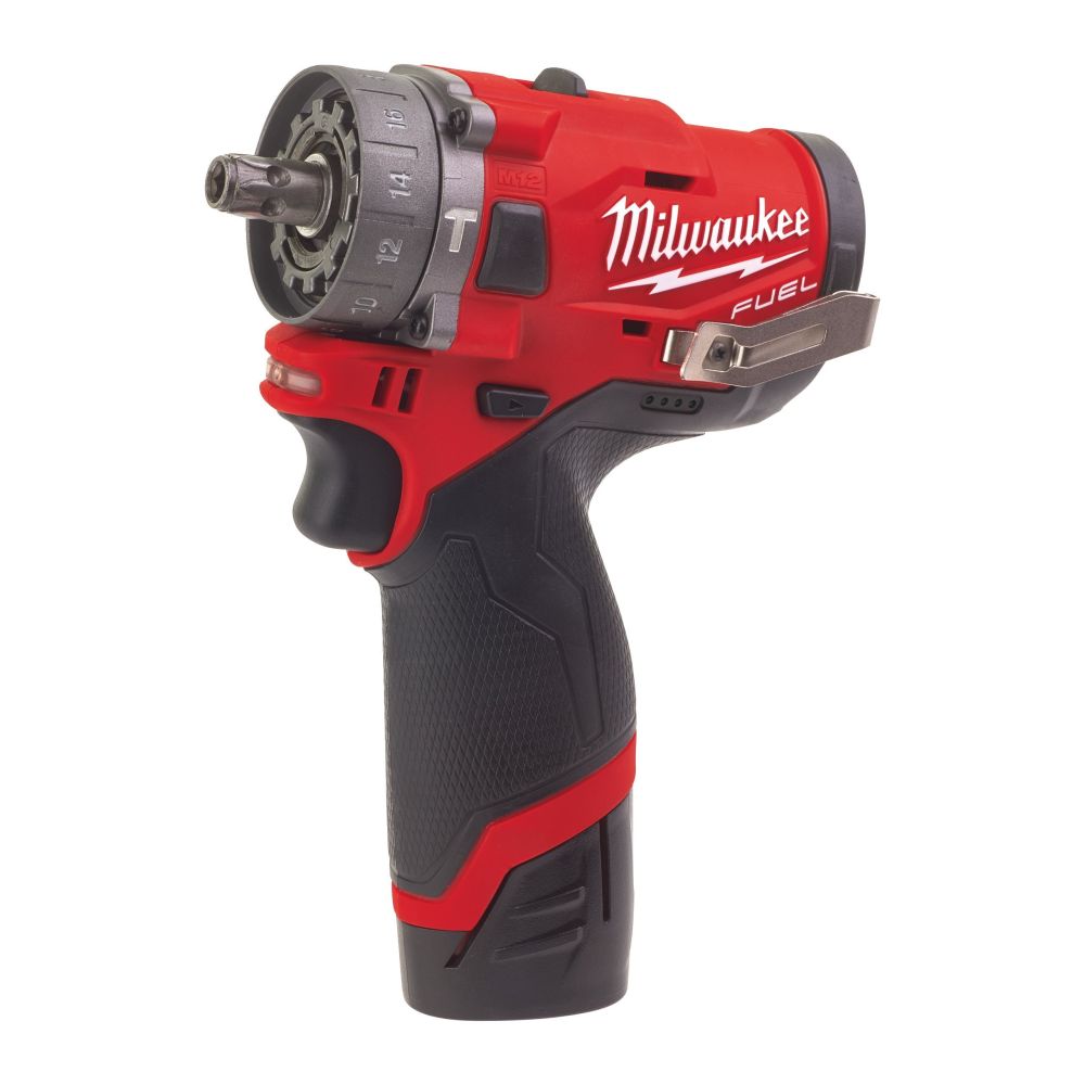 Аккумуляторная ударная дрель-шуруповерт Milwaukee M12 FPDX-202X, 12 В, 1700 об/мин, c 2 АКБ 2 Ач и ЗУ, в кейсе, 4933464136