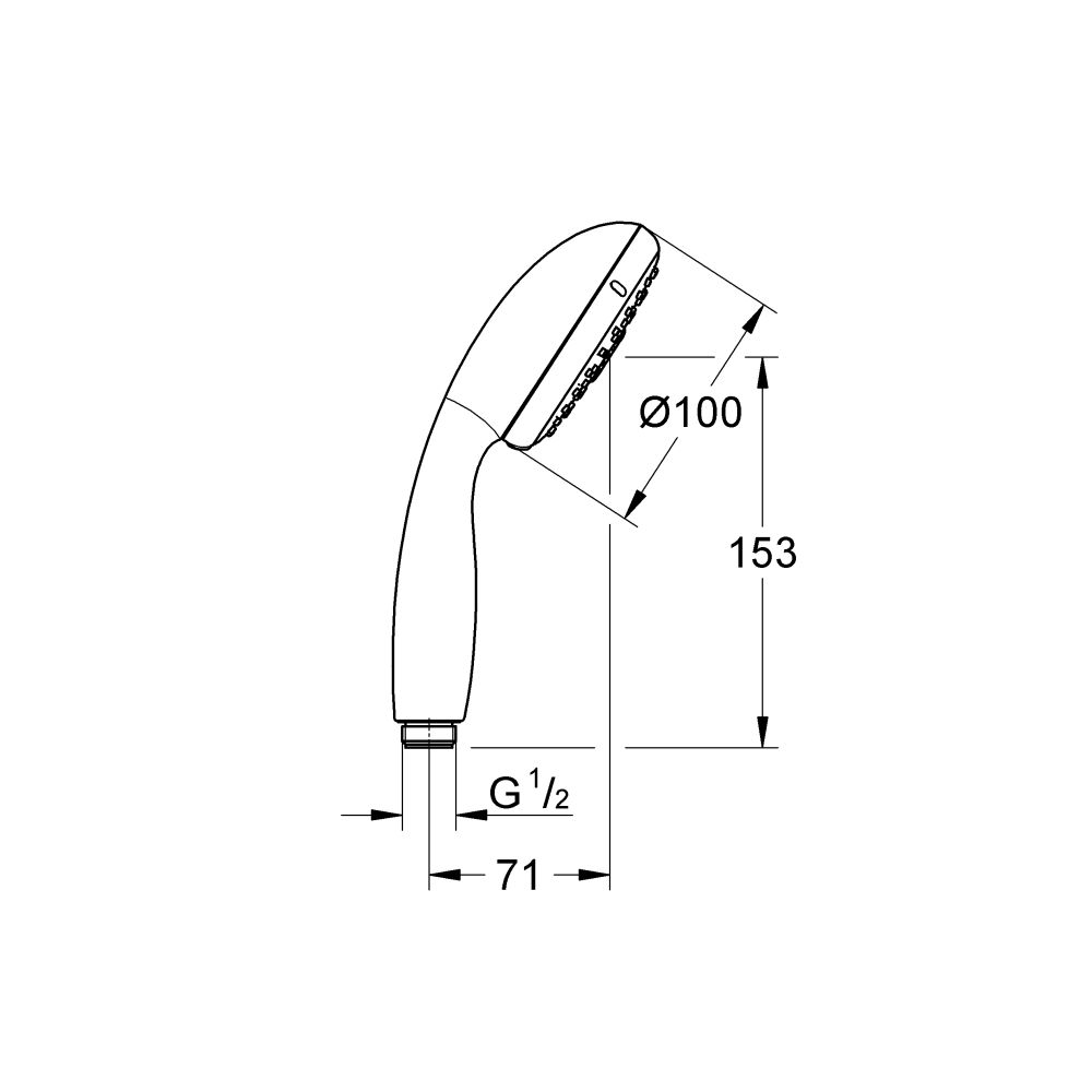 Ручной душ GROHE New Tempesta, 3 режима, хром/серый (28261002)