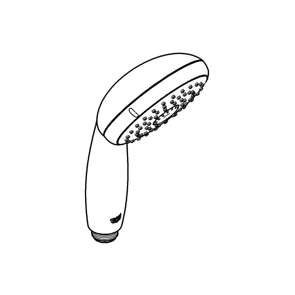 Ручной душ GROHE New Tempesta, 3 режима, хром/серый (28261002)