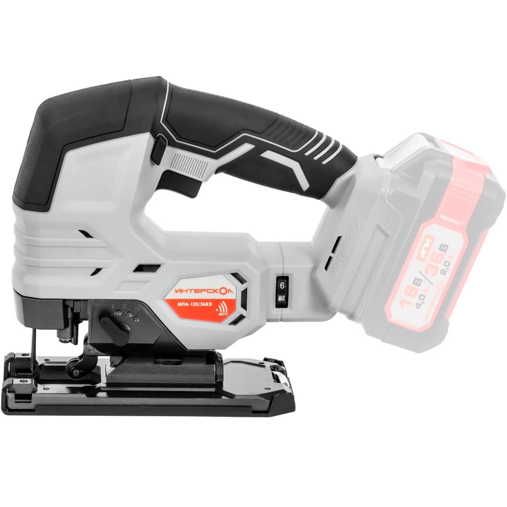 Аккумуляторный лобзик ИНТЕРСКОЛ МПА-125/36ВЭ, 36 В, 3000 ход/мин, 26 мм, без АКБ и ЗУ (822.0.0.70)