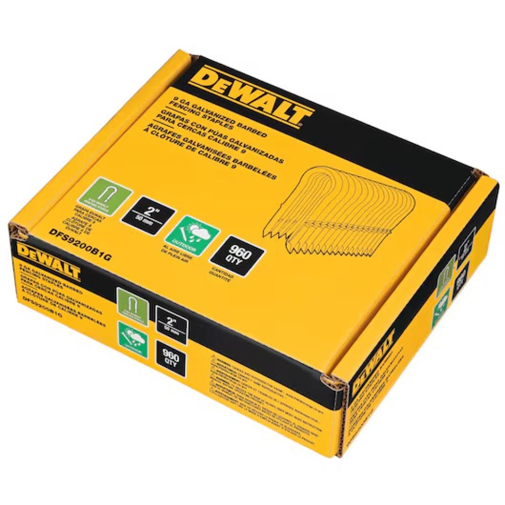 Скобы для степлера DEWALT, 50 мм, 960 шт., DFS9200B1G-QZ