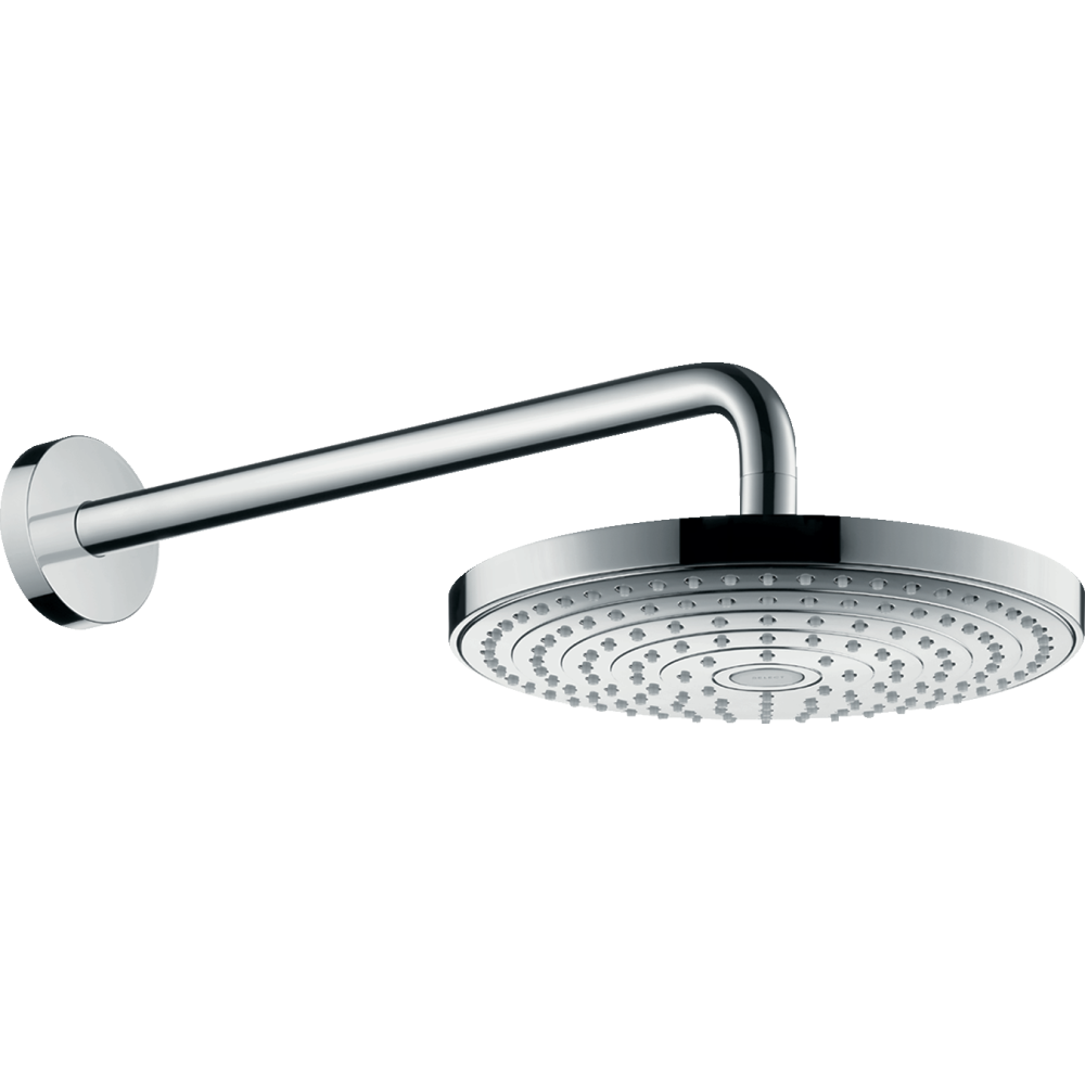 Верхний душ hansgrohe Raindance Select S 240 2jet с настенным кронштейном 26466000, хром