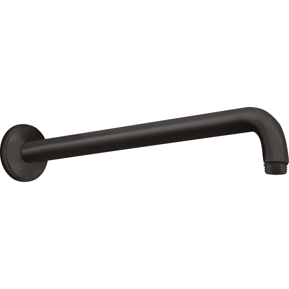Душевой кронштейн hansgrohe настенный 389 мм 27413670, матовый черный
