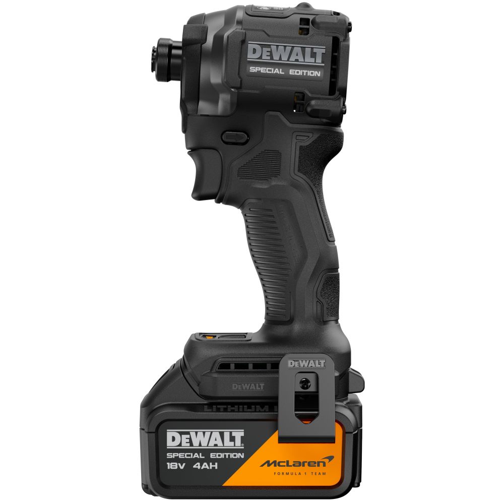 Аккумуляторный шуруповерт DEWALT McLaren Limited Edition DCF86MM1T, 18 В, 205 Нм, 3800 уд/мин, с АКБ 4 Ач и ЗУ, в кейсе TSTAK