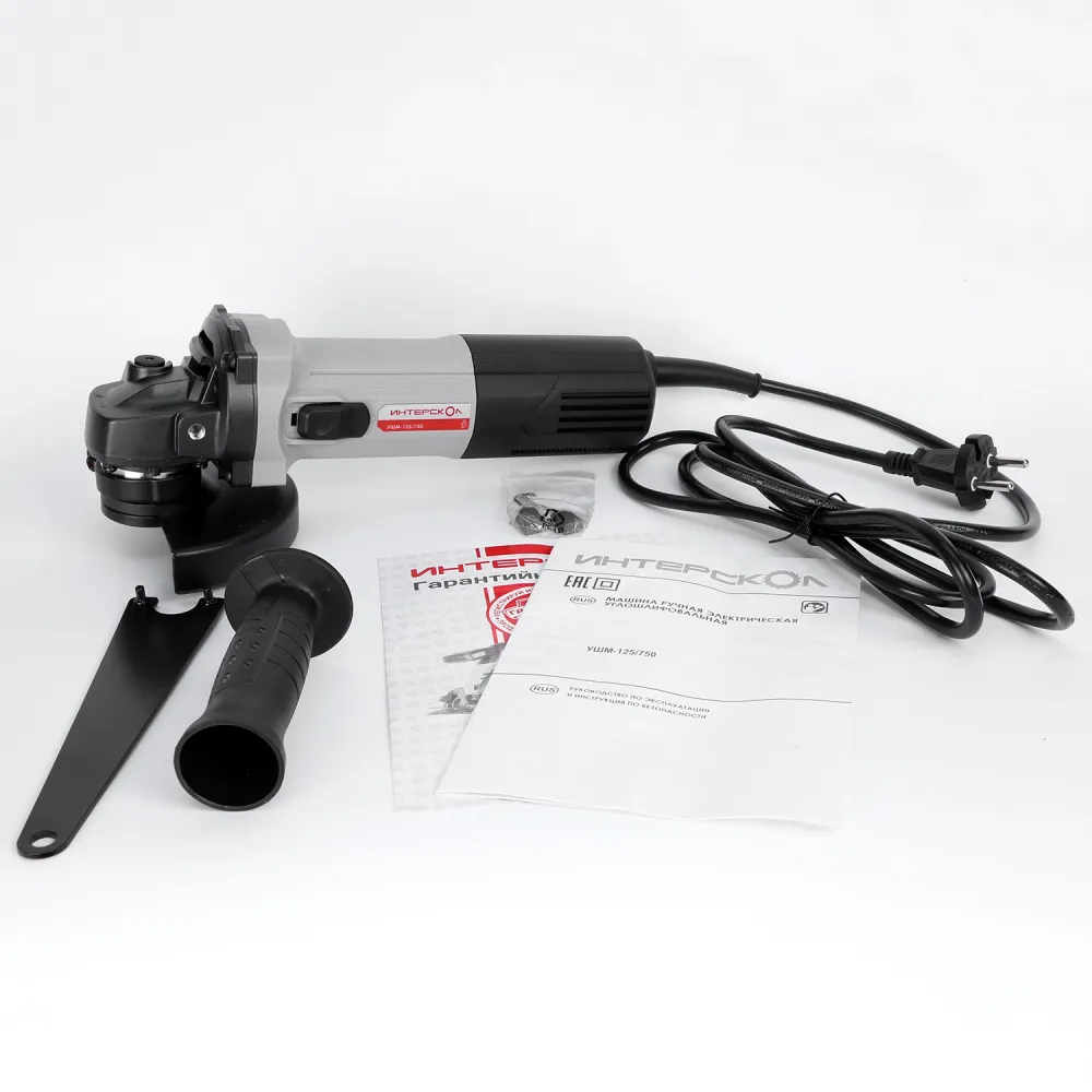 Угловая шлифмашина ИНТЕРСКОЛ УШМ-125/750, 750 Вт, 125 мм, 11000 об/мин (981.0.0.70)