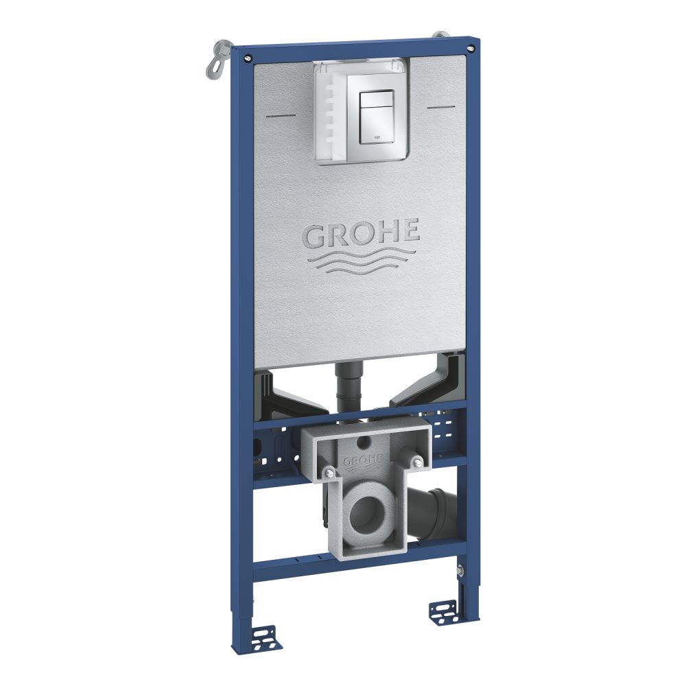 Комплект инсталляции для унитаза, GROHE Rapid SLX 3 в 1, с панелью смыва Skate Cosmopolitan S, хром (39603000)