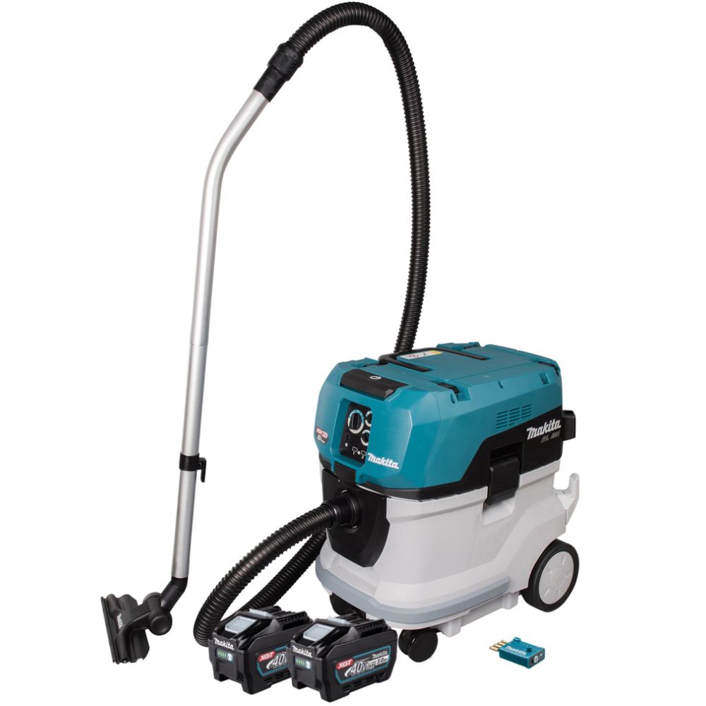 Аккумуляторный строительный пылесос Makita VC006GM, 40 В, 40 л, с 2 АКБ 5 Ач, без ЗУ (DUST-KITM6)