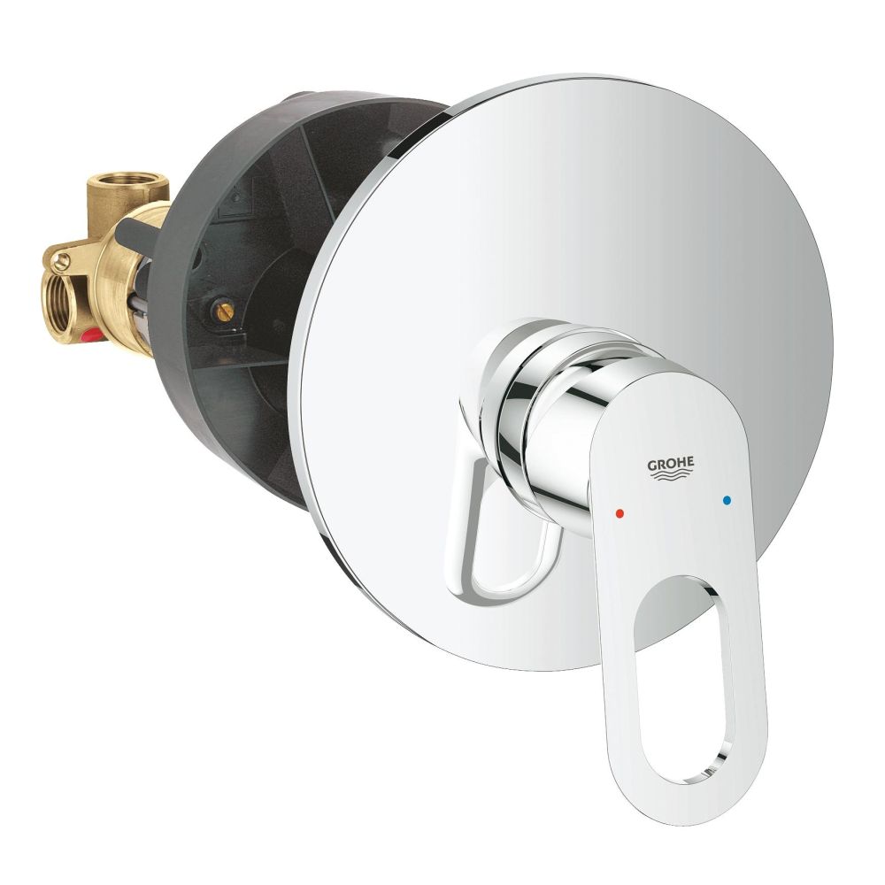 Смеситель для душа GROHE BauLoop скрытого монтажа, в комплекте с монтажной частью, хром (29080000)