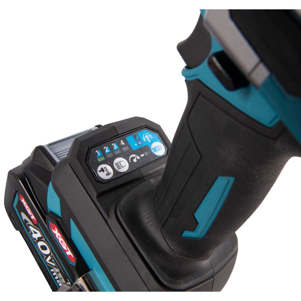 Аккумуляторный гайковерт Makita TW001GM201, 40 В, 2050 Нм, 2500 уд/мин, с 2 АКБ 4 Ач и ЗУ, в кейсе MakPac