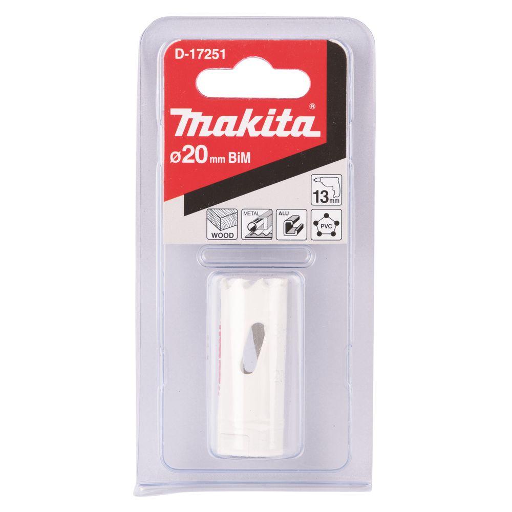 Коронка биметаллическая Makita 20х38 мм, D-17251