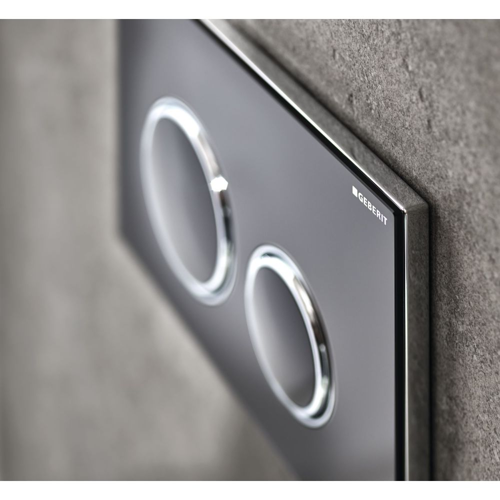 Клавиша смыва Geberit Sigma21, черная, 115.884.SJ.1