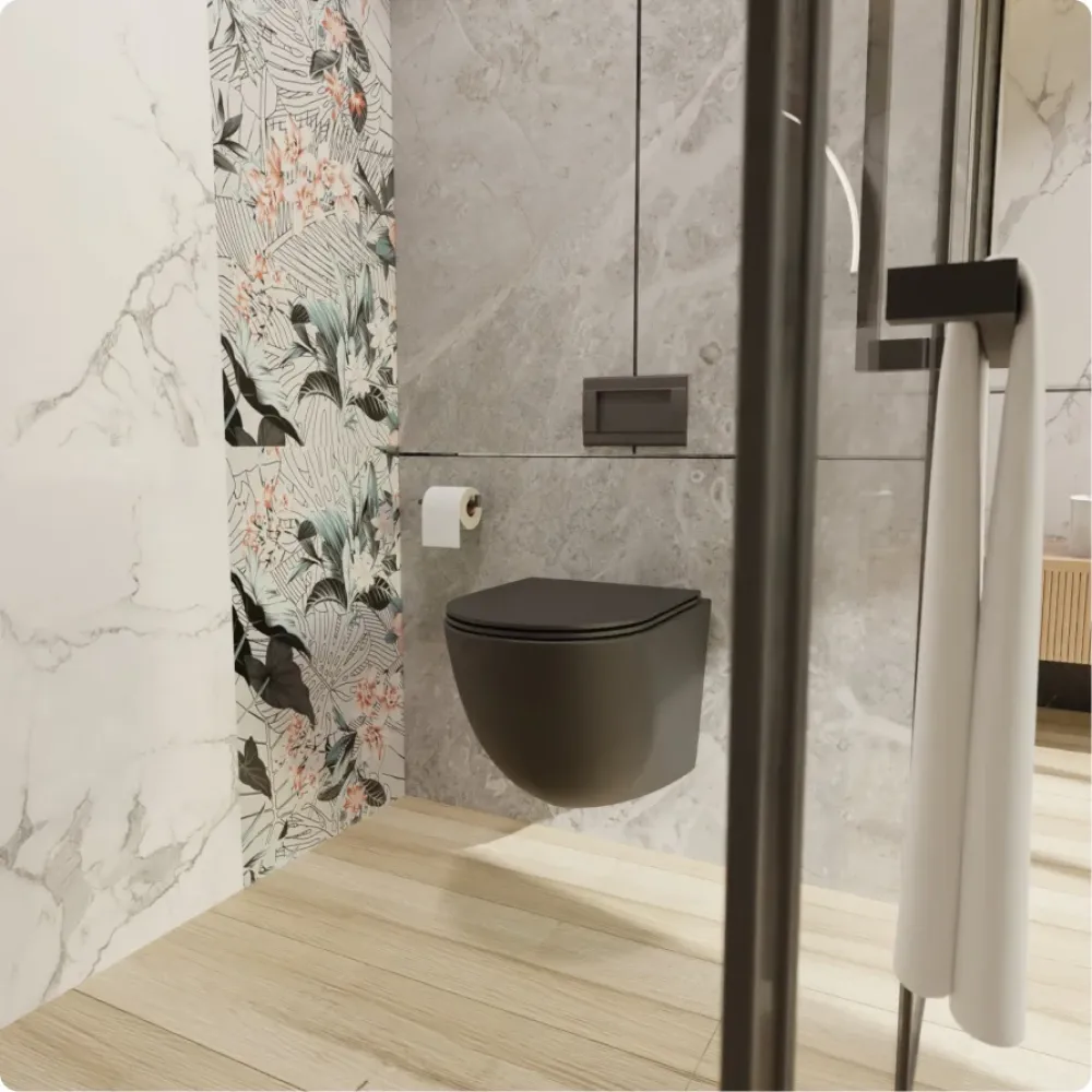 Комплект инсталляции GROHE Rapid SL 38772SH0 с унитазом AQUAme AQM2002MB и сиденьем с микролифтом (NW0284)