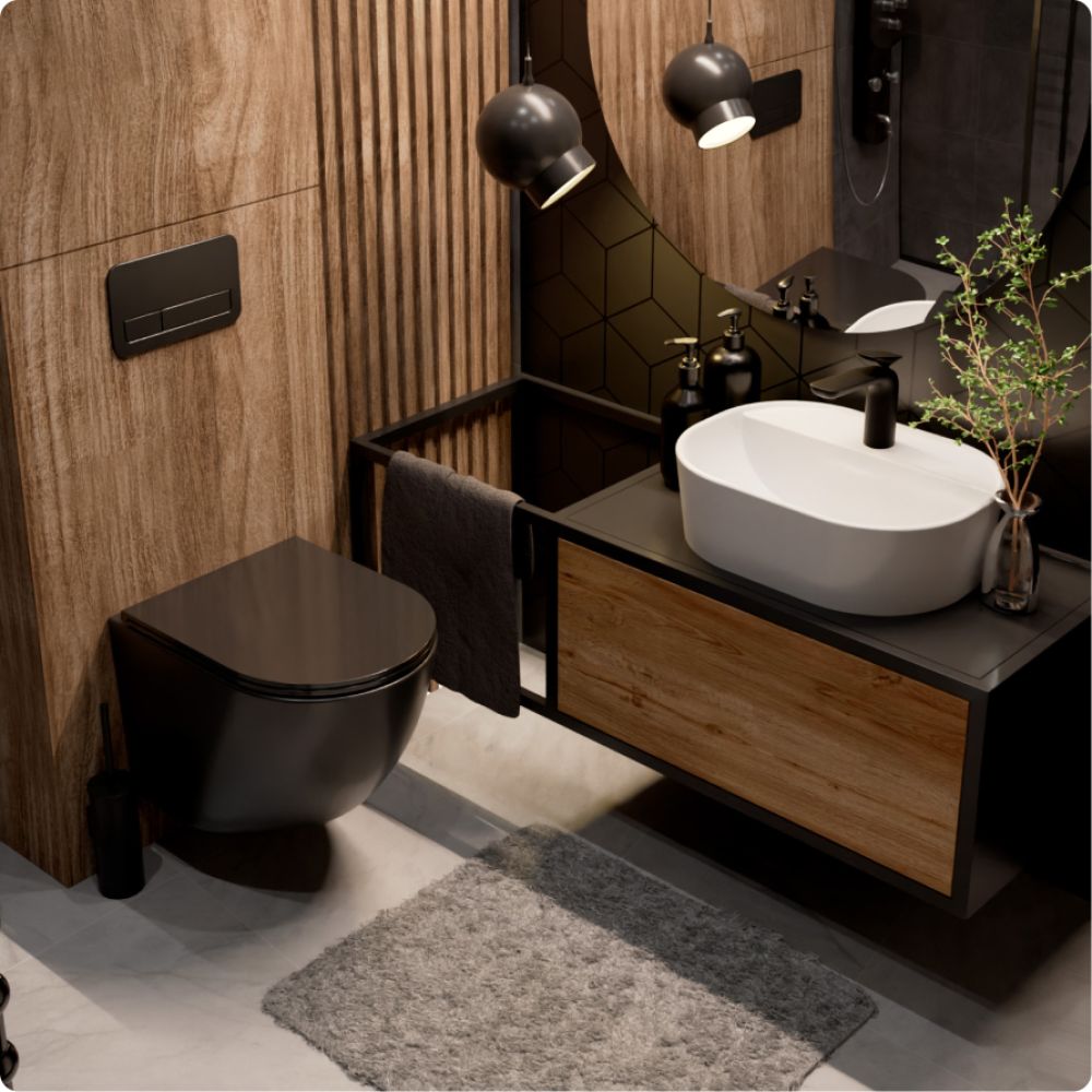 Комплект инсталляции GROHE Rapid SL 38772SH0 с унитазом AQUAme AQM2002MB и сиденьем с микролифтом (NW0284)