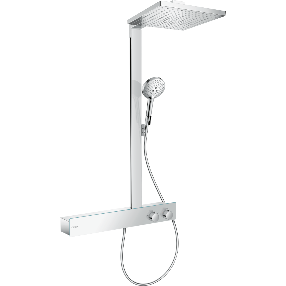 Душевая система hansgrohe Raindance E 300 1jet с термостатом ShowerTablet 600 27363000, хром