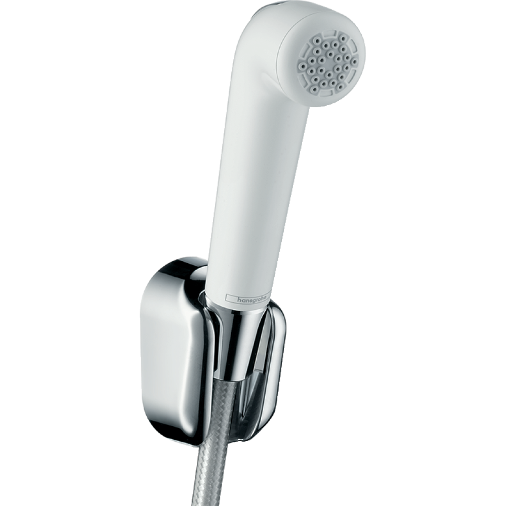 Гигиенический душ hansgrohe 1jet с держателем и шлангом 160 см 32122000, белый/хром