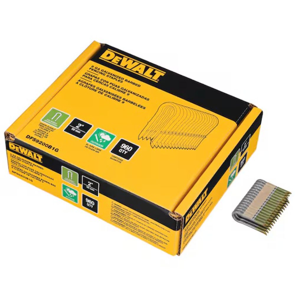 Скобы для степлера DEWALT, 50 мм, 960 шт., DFS9200B1G-QZ