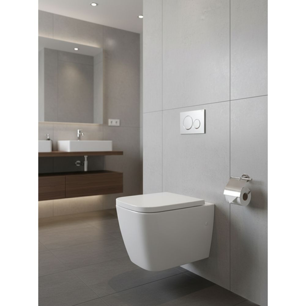 Унитаз подвесной GROHE Clova Ceramic Square, альпин-белый (39908000)