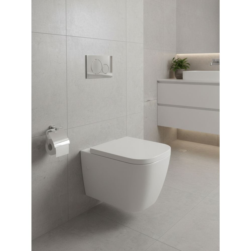Унитаз подвесной GROHE Clova Ceramic Square, альпин-белый (39908000)