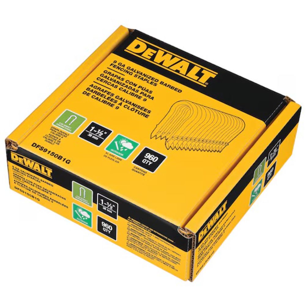 Скобы для скорбозабивателя DEWALT, 40 мм, 960 шт., DFS9150B1G-QZ
