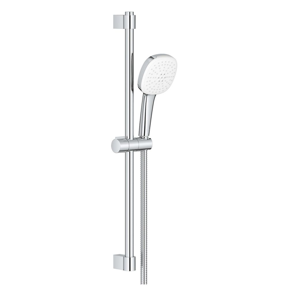 Душевой гарнитур GROHE Tempesta Cube 110, 2 режима струи, душевая штанга 600 мм, 7,4 л/мин, хром (26904003)
