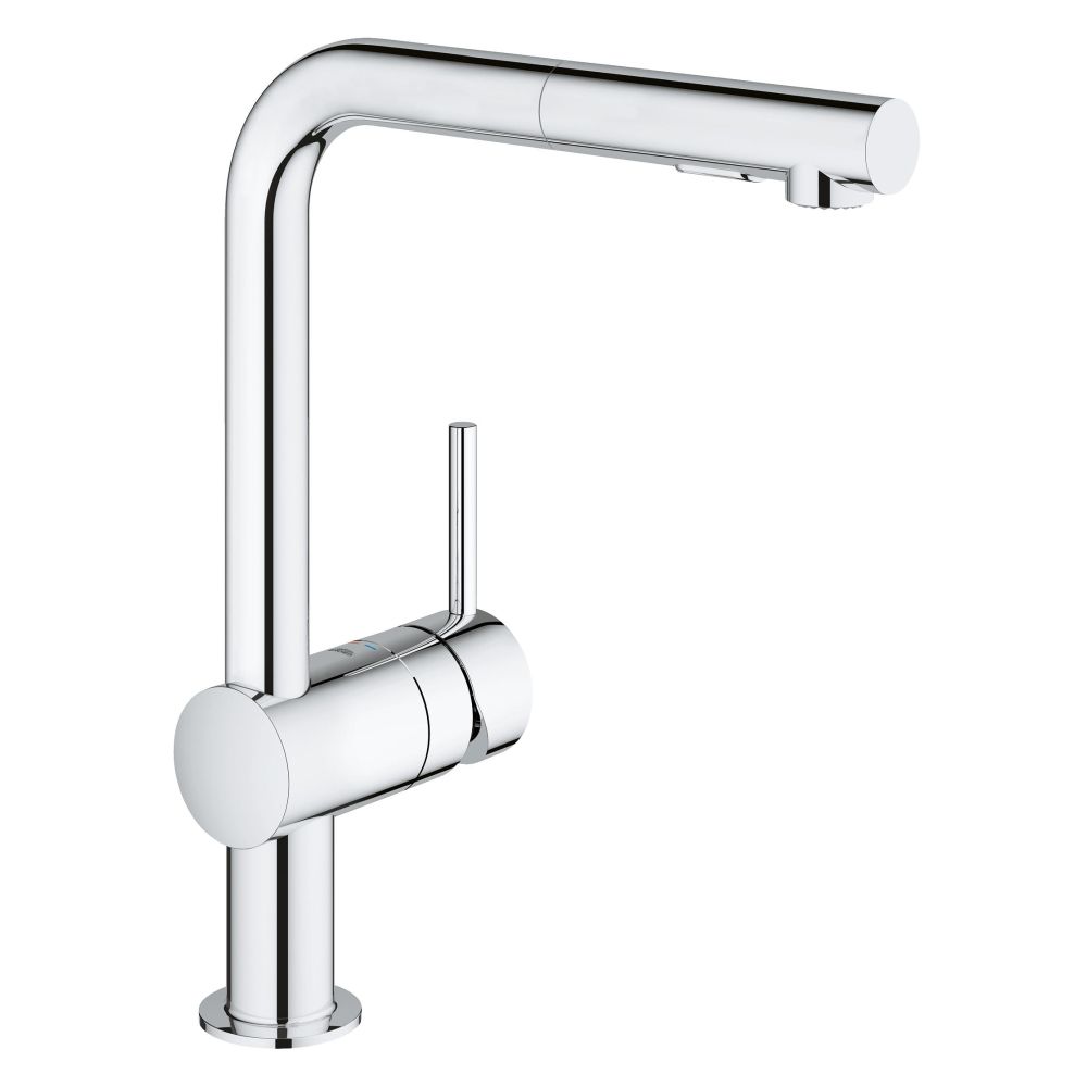 Смеситель для кухни GROHE Minta с вытяжным душем, хром (30274000)