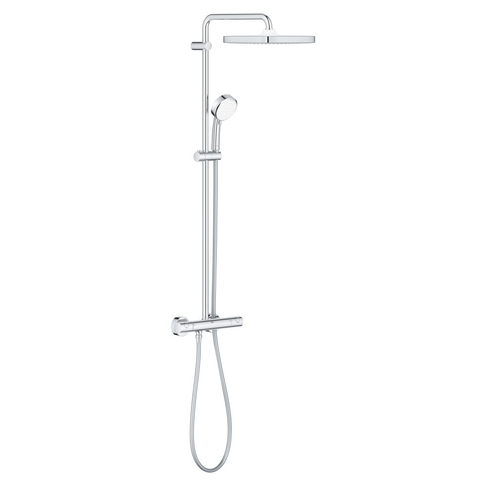 Душевая система GROHE Tempesta Cosmopolitan System 250 Cube с термостатом для душа, хром (26689000)