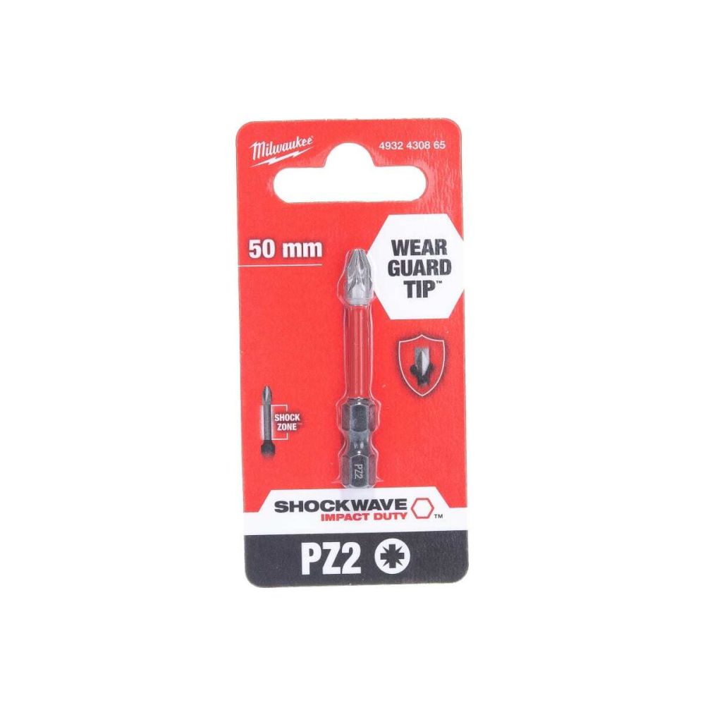 Насадка для шуруповерта Shockwave PZ2 50 мм Milwaukee, 4932430865