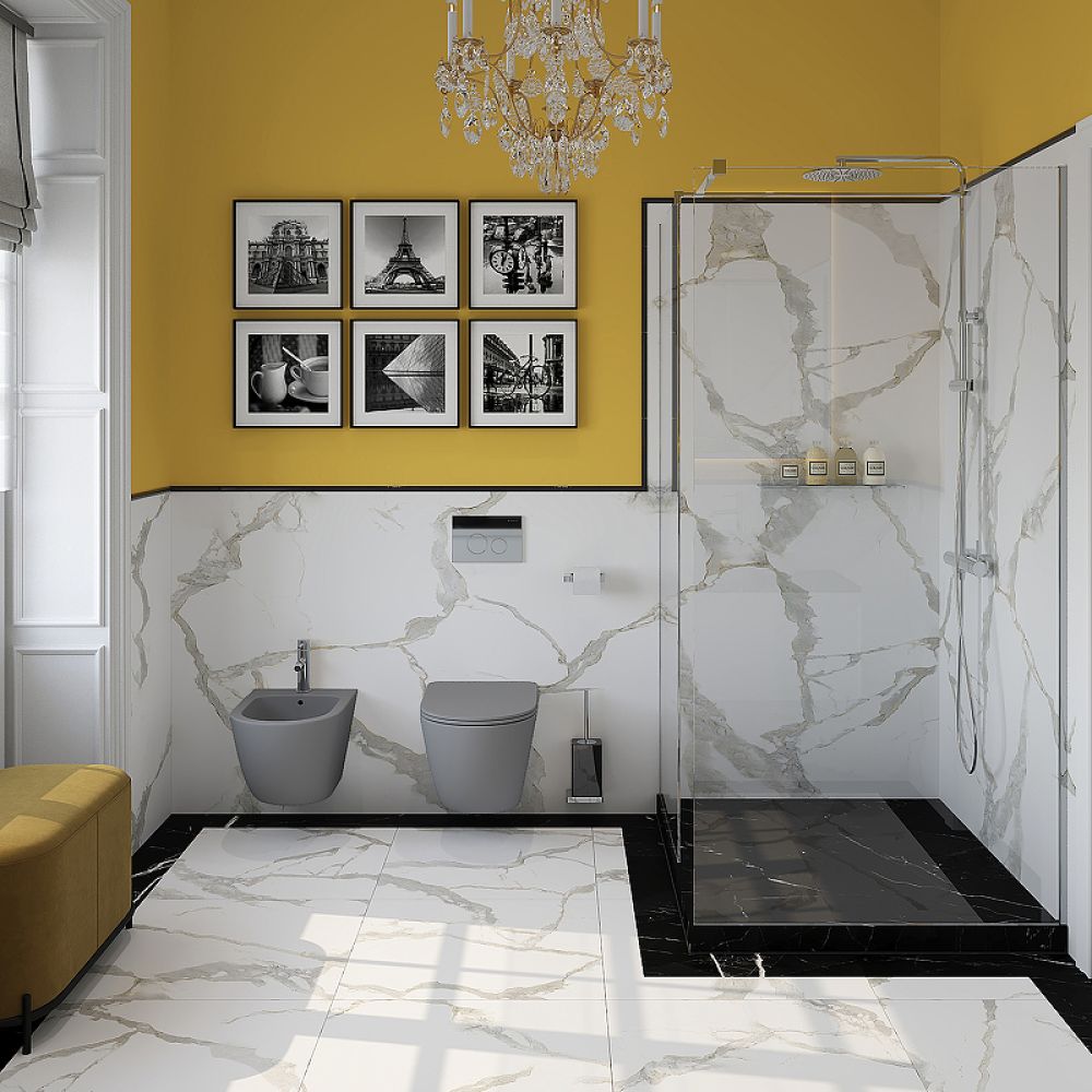 Унитаз подвесной Aqueduto OVO 525*360 безободковый, сиденье с микролифтом, серый матовый (OVO0130)