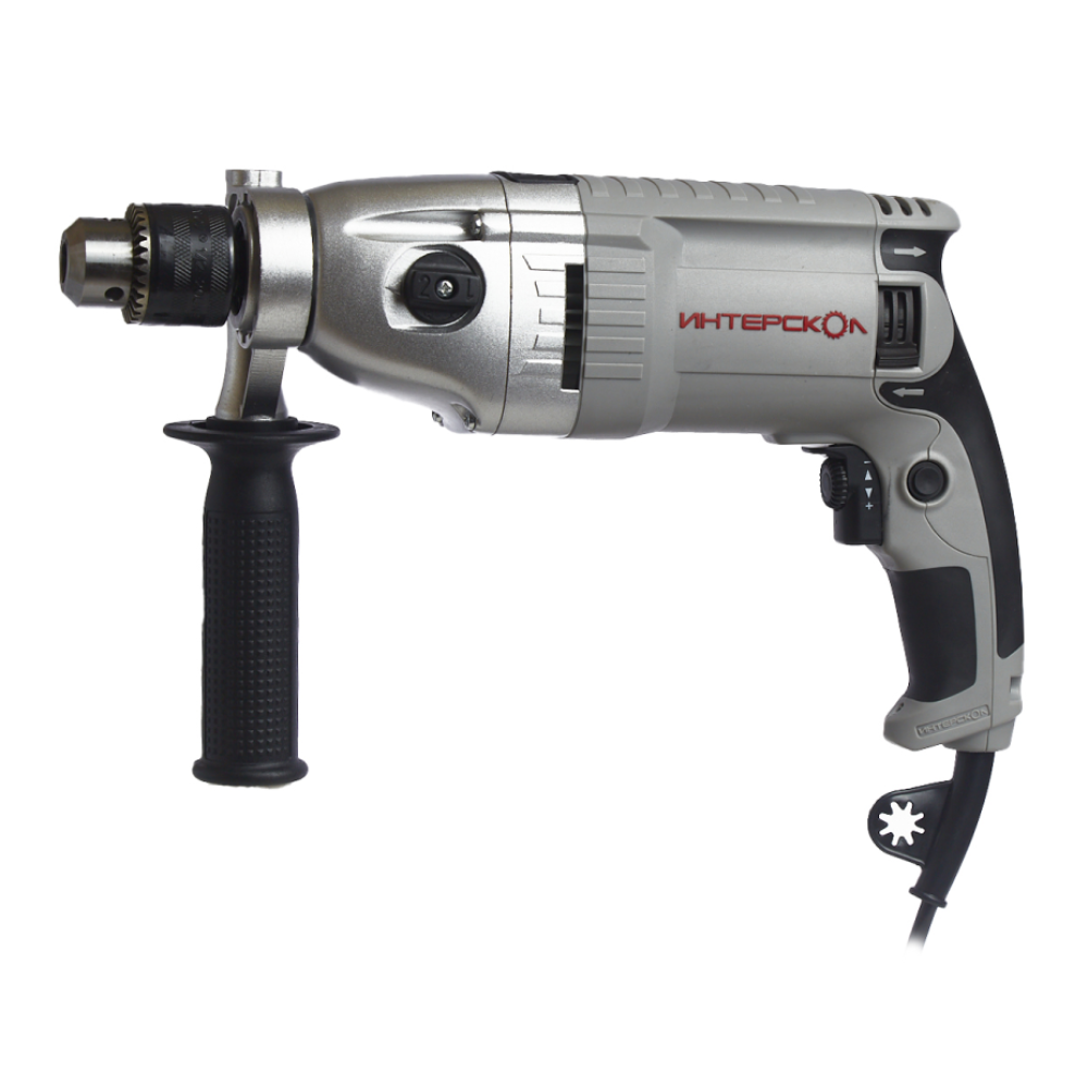 Ударная дрель ИНТЕРСКОЛ ДУ-16/1050ЭР, 1050 Вт, 2000 об/мин, 32000 уд/мин (149.1.3.00)