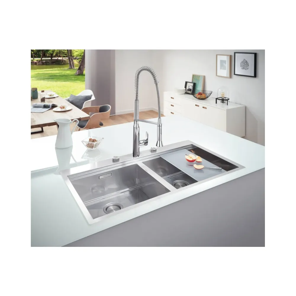 Мойка GROHE K800 с двумя чашами, нержавеющая сталь (31585SD1)