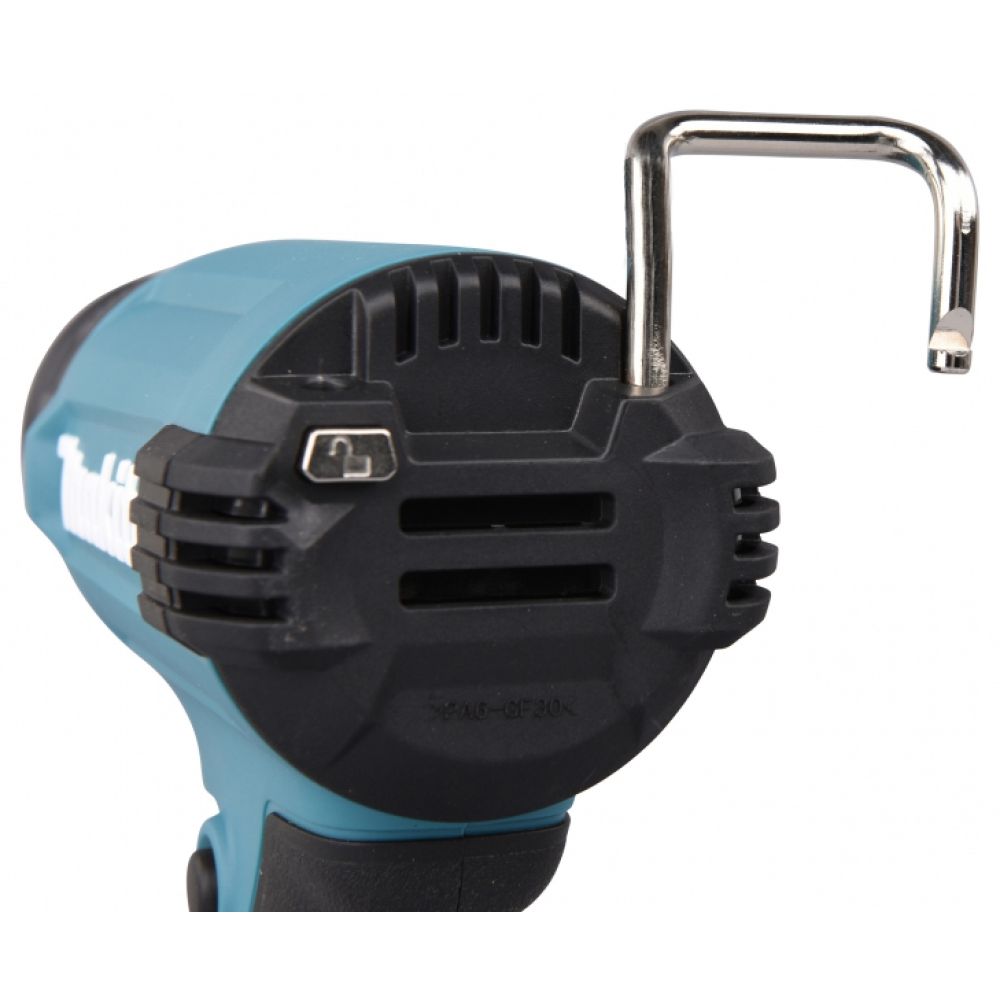 Аккумуляторный тепловой пистолет (фен) Makita LXT 18В, 1 режим, 550°, с АКБ 5 Ач и ЗУ, в кейсе MakPac, DHG180RT1J