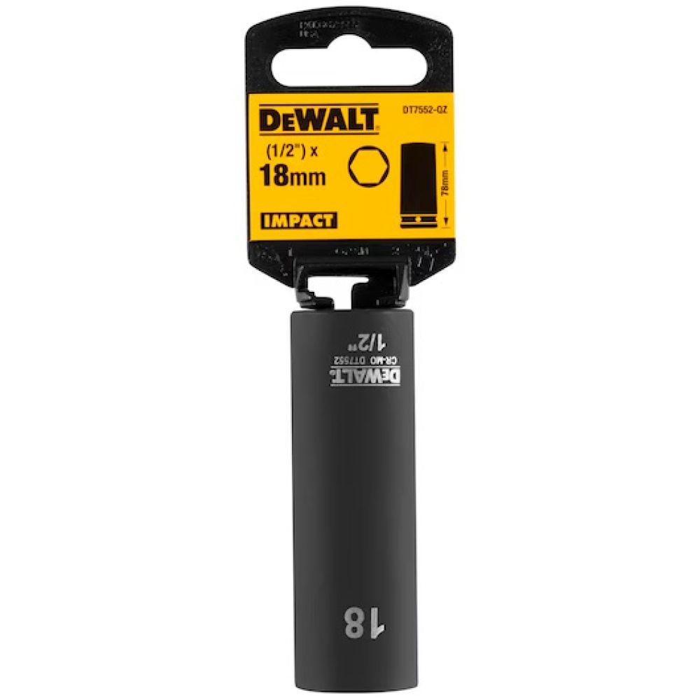 Ударная торцевая головка DeWALT DT7552, 18 мм, 1/2"