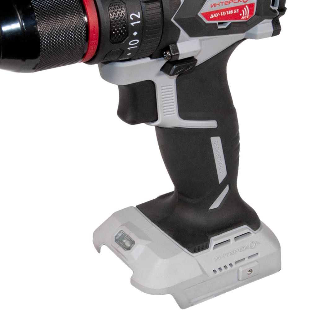 Дрель-шуруповерт ИНТЕРСКОЛ ДАУ-13/18В 55, 18 В, 1850 об/мин, 27750 уд/мин, с АКБ 4 Ач и ЗУ (953.0.0.70-B4C)