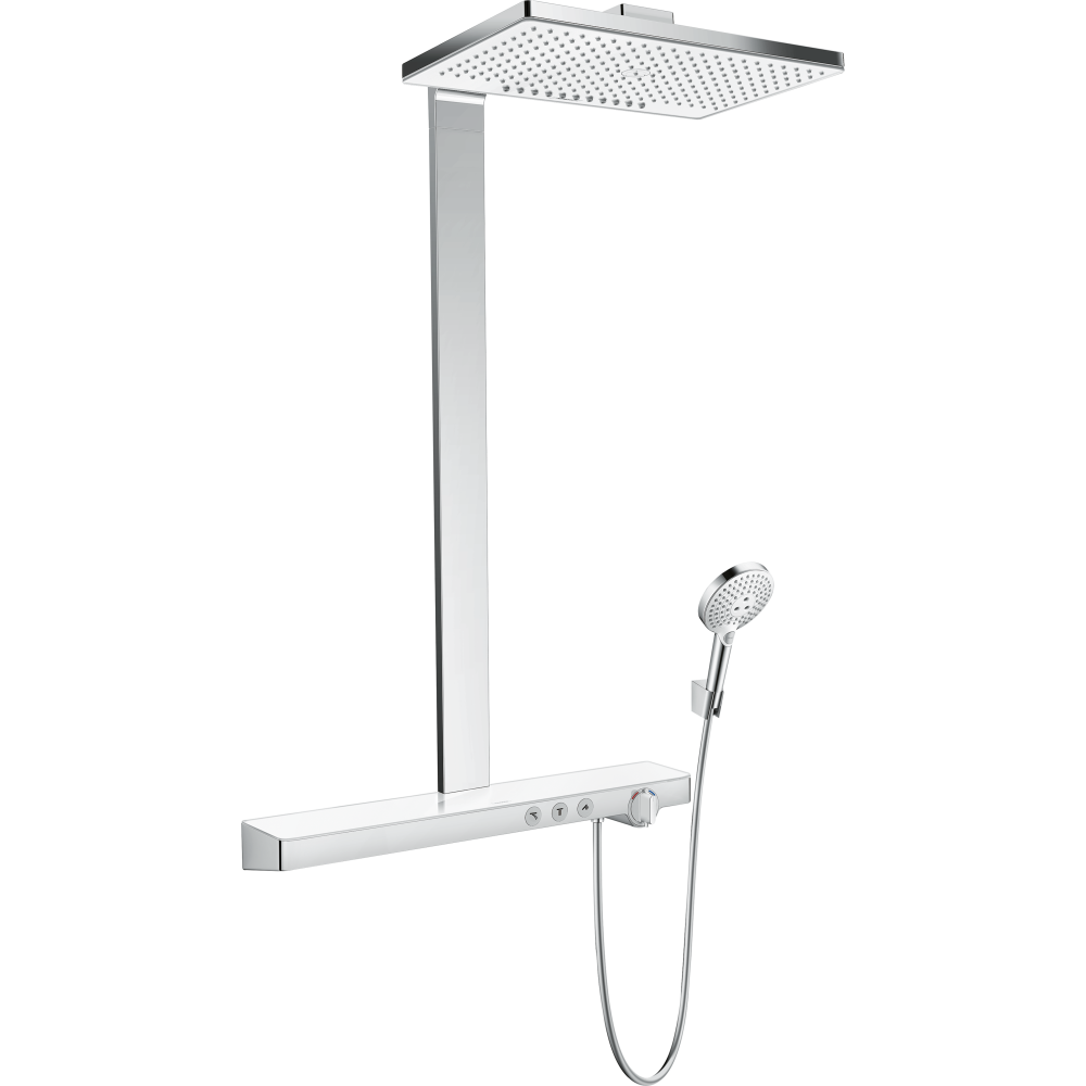 Душевая система hansgrohe Rainmaker Select 460 2jet с термостатом 27109400, белый/хром