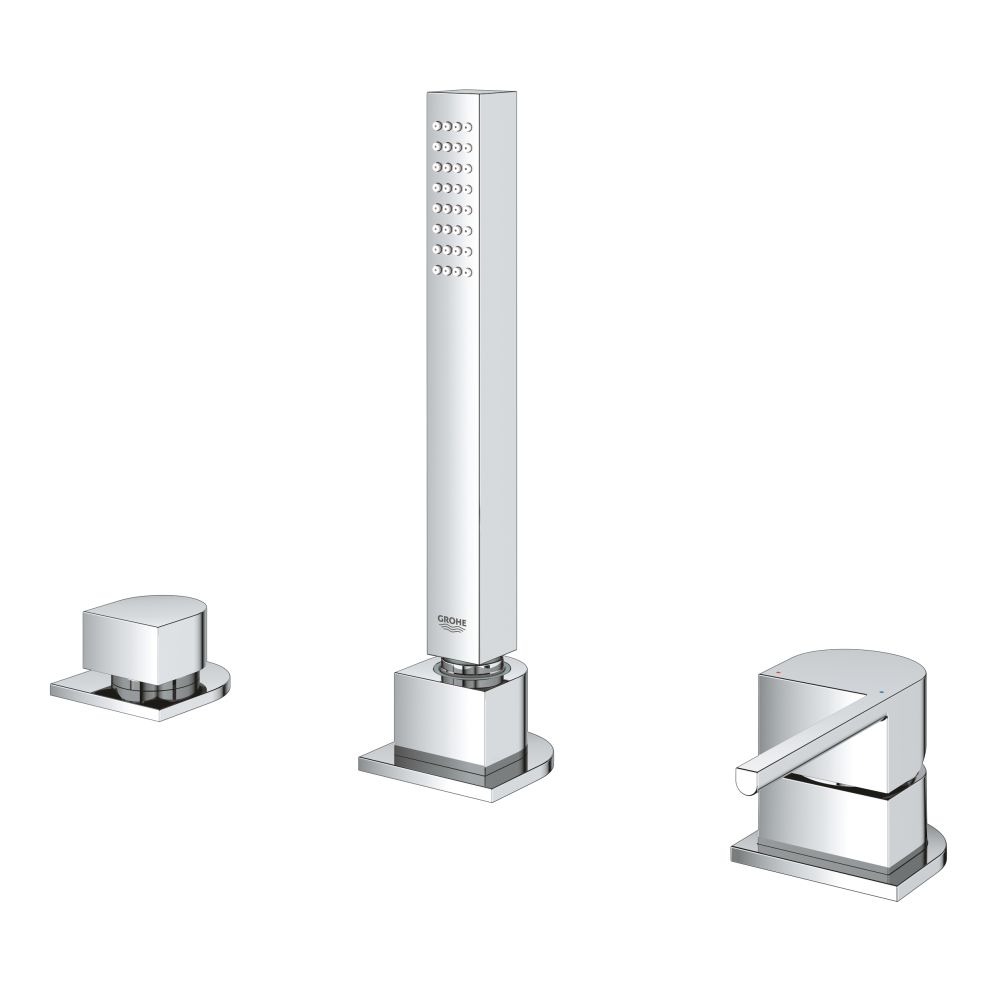 Смеситель для ванны GROHE Plus на 3 отверстия, хром (23845003)
