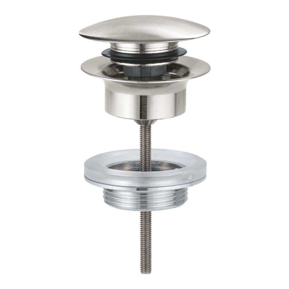 Донный клапан для раковины GROHE суперсталь (65807DC0)