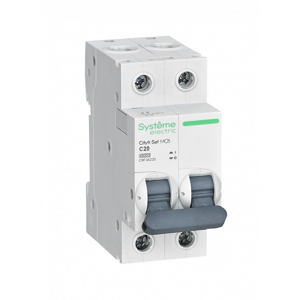 Автоматический выключатель Systeme Electric (Schneider Electric) City9 Set 2Р 20 A, тип С, 4.5 кА, C9F34220