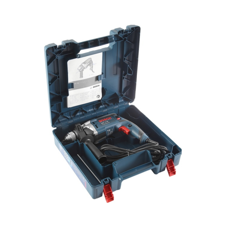 Дрель ударная Bosch GSB 16 RE 750 Вт + Набор сверл, кейс, 060114E501