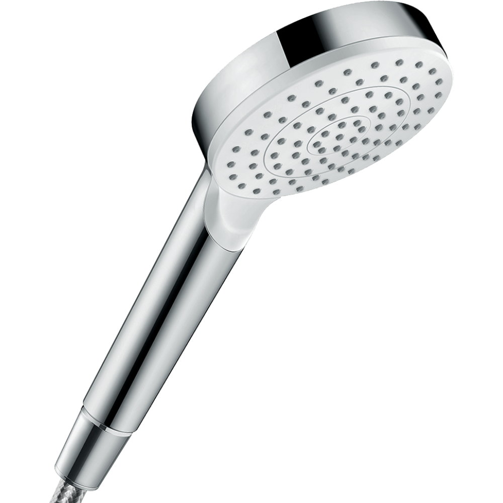 Ручной душ hansgrohe Crometta 100 1jet EcoSmart 26333400, белый/хром