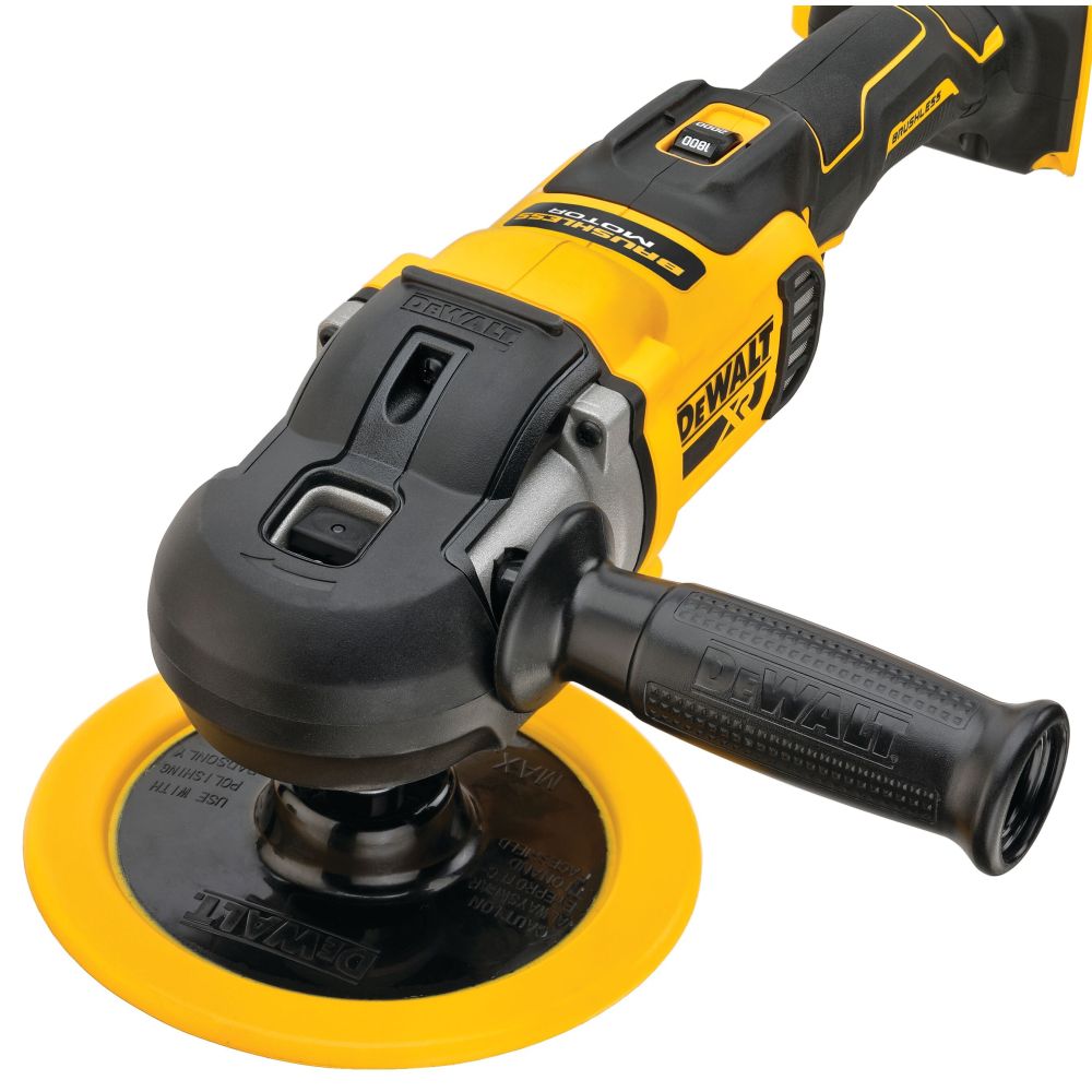 Аккумуляторная полировальная машина DEWALT DCM849P2, 18 В, 2200 об/мин, с 2 АКБ 5 Ач и ЗУ, в сумке (DCM849P2-QW)