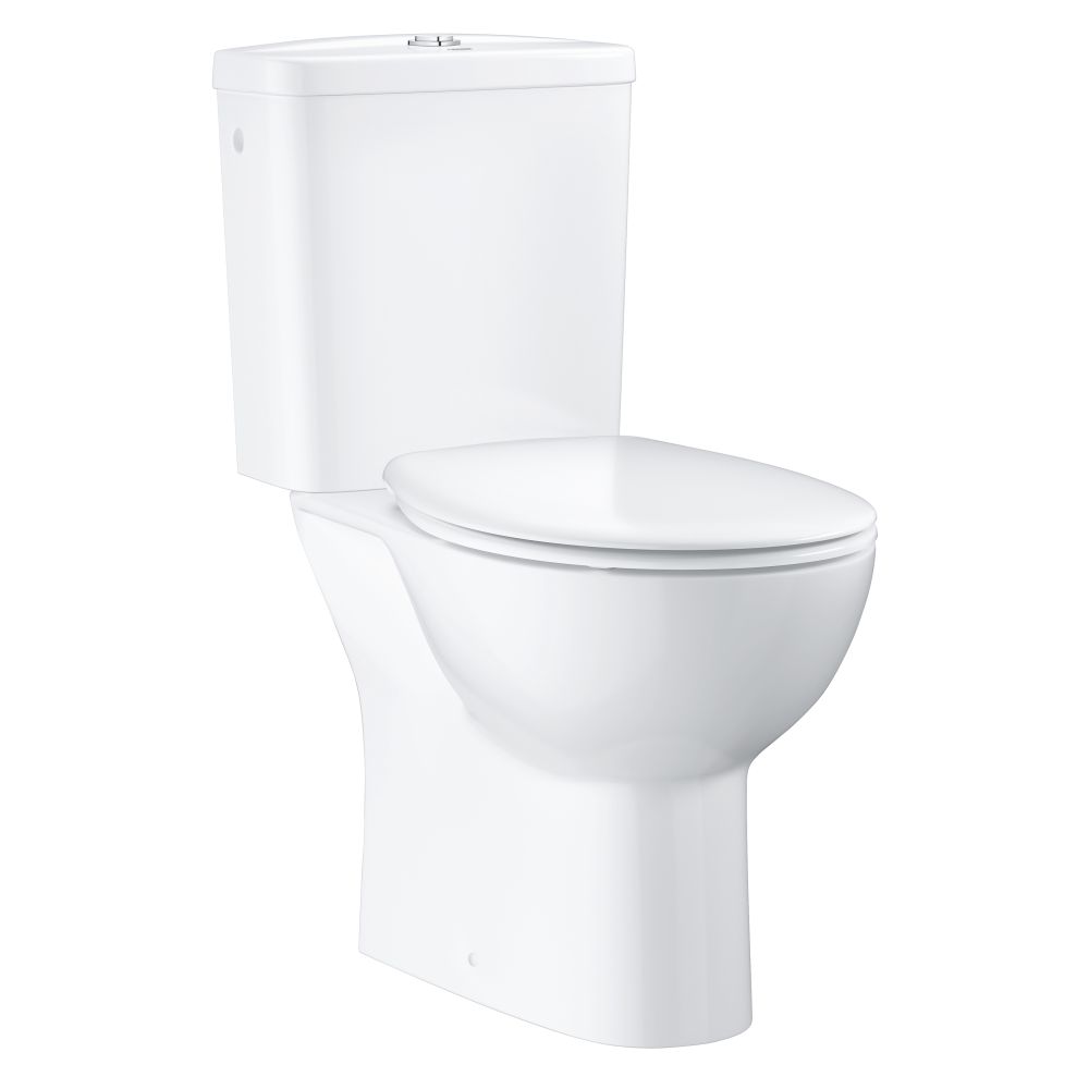 Готовый комплект напольного унитаза GROHE Bau Ceramic, альпин-белый (39347000)