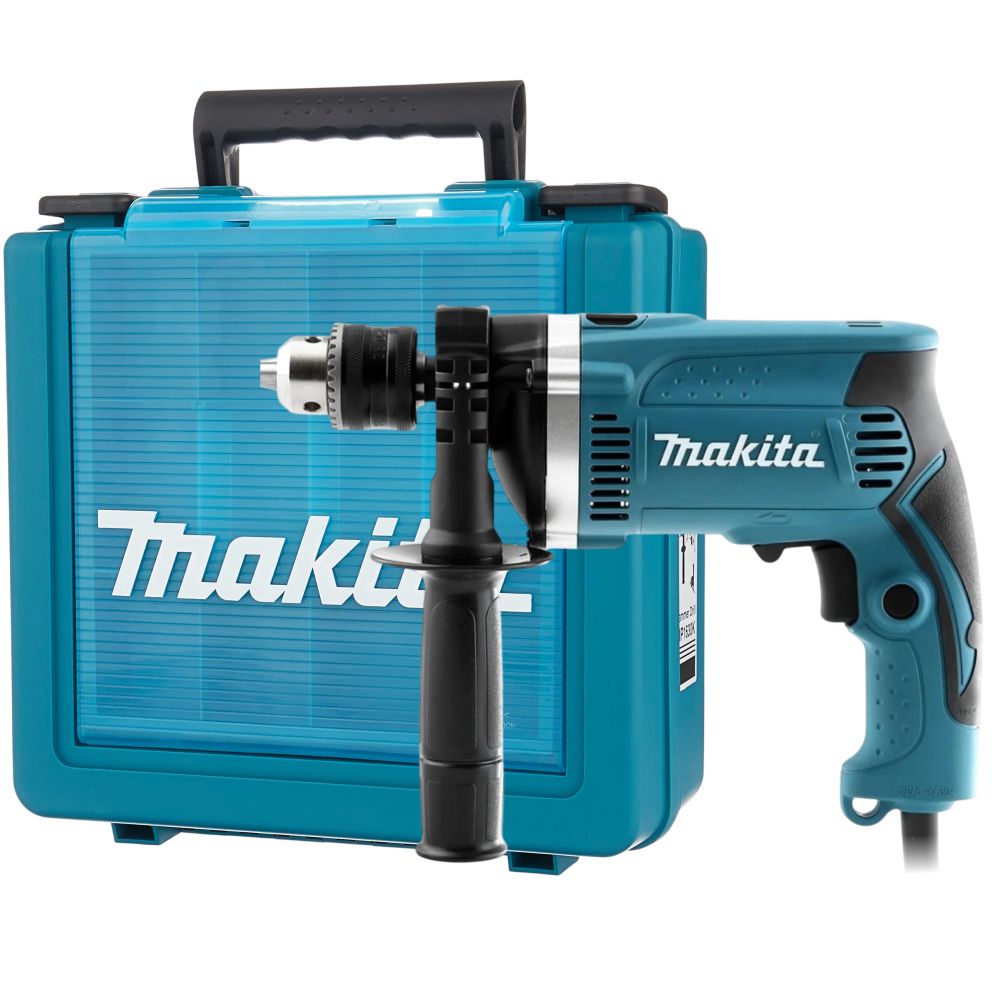 Ударная дрель Makita HP1630K, 710 Вт, 3200 об/мин, 48000 уд/мин