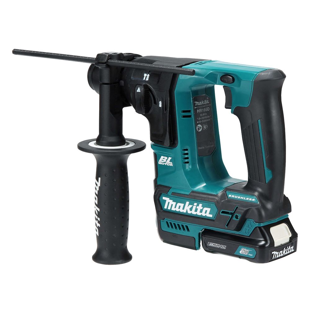 Аккумуляторный перфоратор Makita SDS-PLUS, 10.8В, 16 мм, 1,1 Дж, без АКБ и З/У, HR166DZ