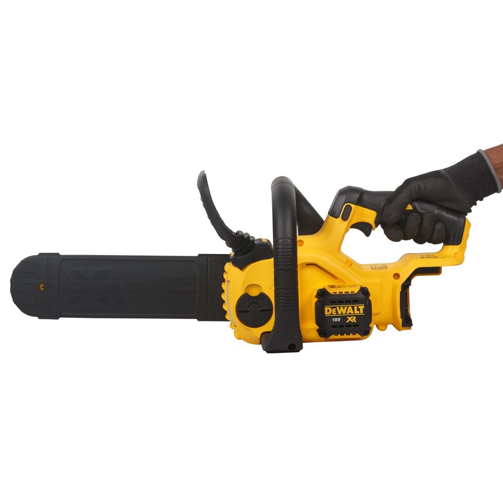 Аккумуляторная цепная пила DEWALT DCM565P1, 18 В, 30 см, 7.7 м/с, с АКБ 5 Ач и ЗУ (DCM565P1N-XJ)