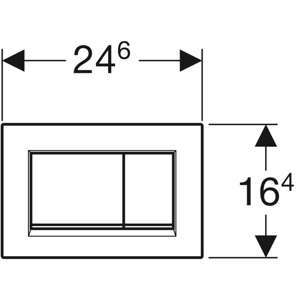 Клавиша смыва Geberit Sigma30, матовый черный, 115.883.14.1