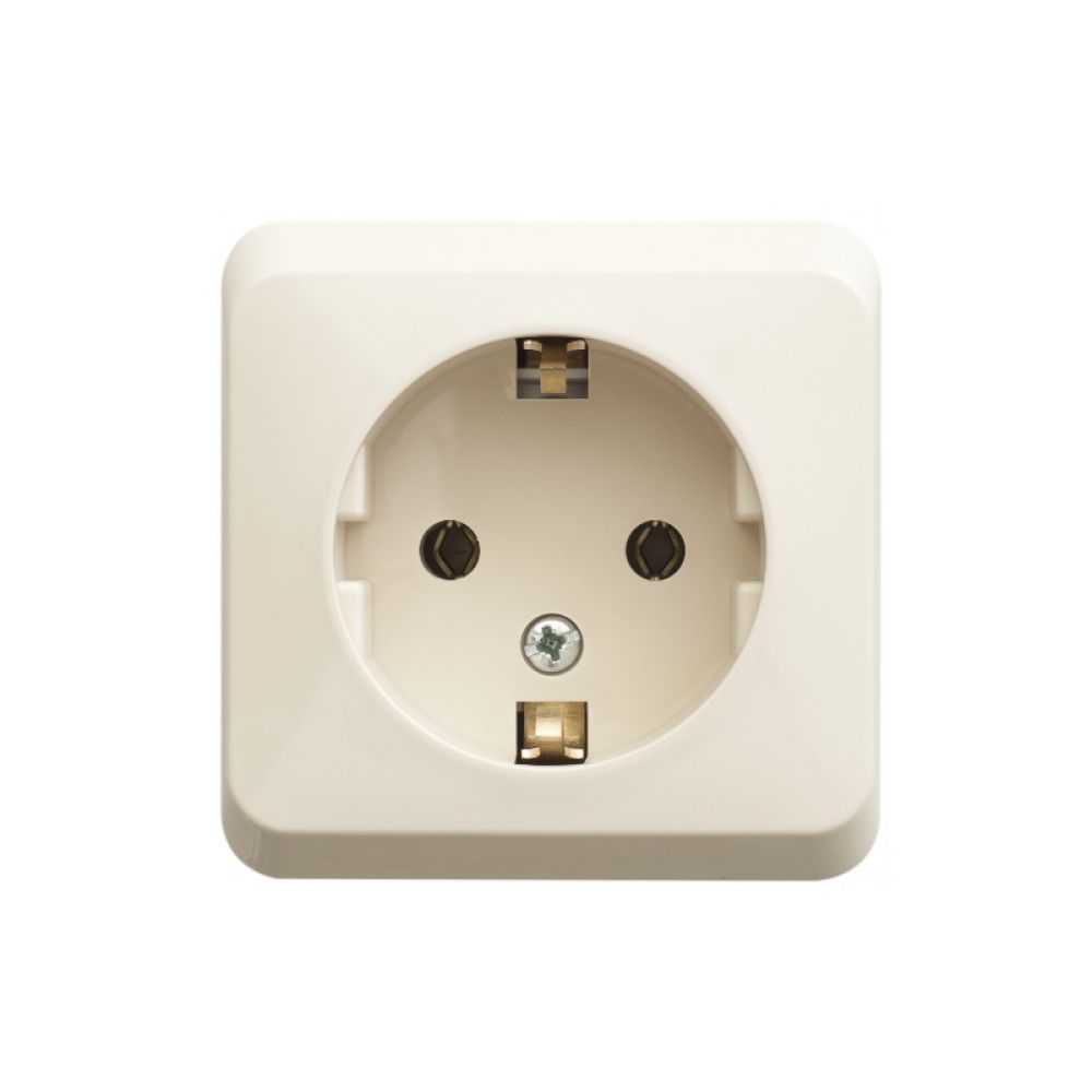 Розетка с заземлением 16А Systeme Electric (Schneider Electric) Etude, кремовый PA16-003K