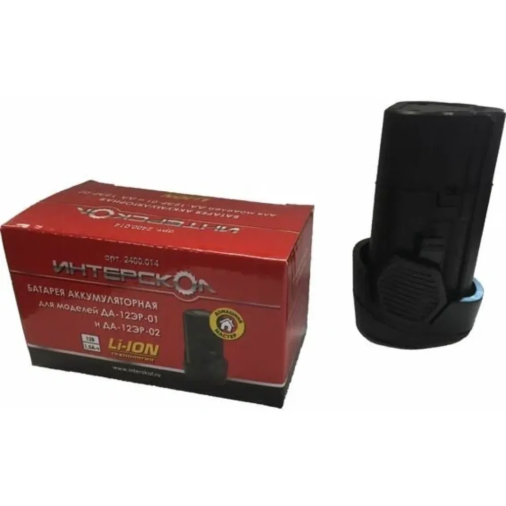 Аккумуляторный туннельный блок ИНТЕРСКОЛ БА-2,5/12, Li-Ion, 12 В, 2.5 Ач, 1 шт. (2400.014)
