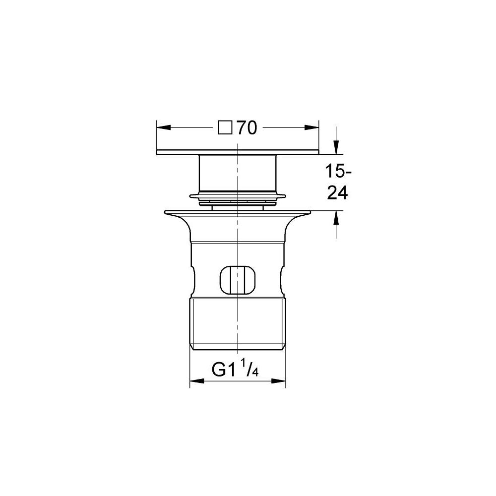 Сливной нажимной гарнитур GROHE, хром (40565000)