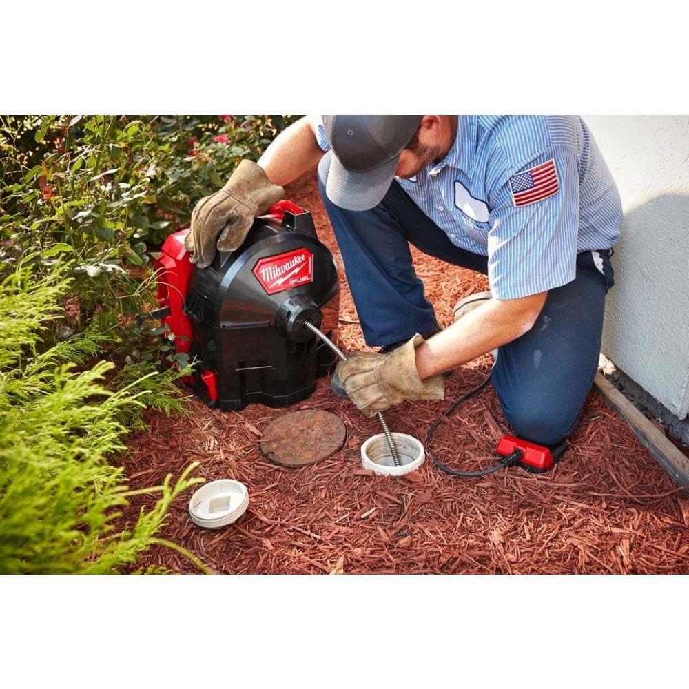 Аккумуляторная прочистная машина Milwaukee M18 FFSDC13-0, с тросиком, 18 В, до 15 м, без АКБ и ЗУ, 4933459708